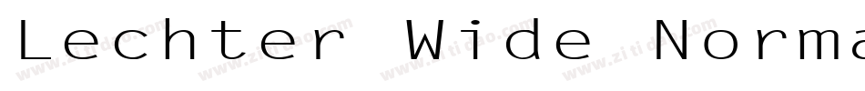 Lechter Wide Normal字体转换